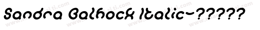 Sandra Belhock Italic字体转换